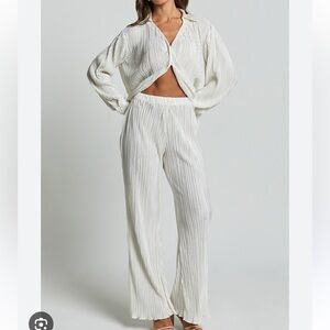 Cream Beginning Boutique Plisse SET